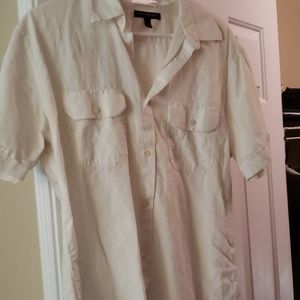 Linen button down